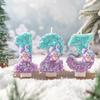 Creative Cute Cartoon Purple Bunny Digital Birthday Candle Children's Party Atmosphere Cake Decoration