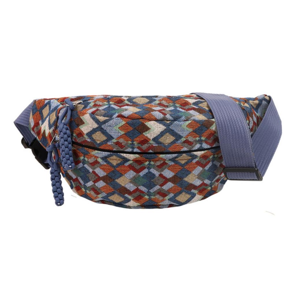 Retro Ethnic Style Chest Bag, Trendy Brand, Large Capacity Crossbody Bag, Men's and Women's Casual Waist Bag, New Sports Style Shoulder Bag