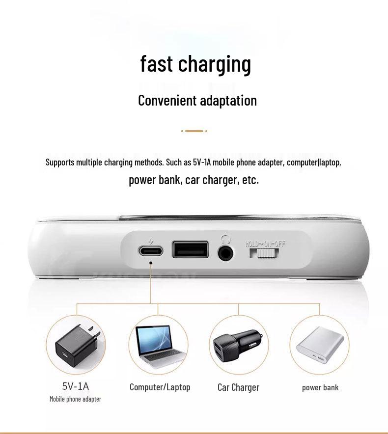 Compact Bluetooth CD Player with Speaker for Students & Early Education
