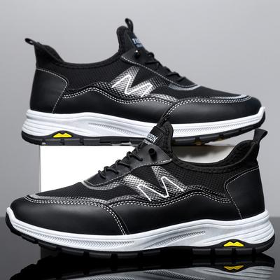 Neue Mode Herren Sneaker Schwarz Schlicht Outdoor Sport Laufschuhe Mesh Atmungsaktiv Walking Schuhe Mann Weiche Sohle Lässige Sneaker