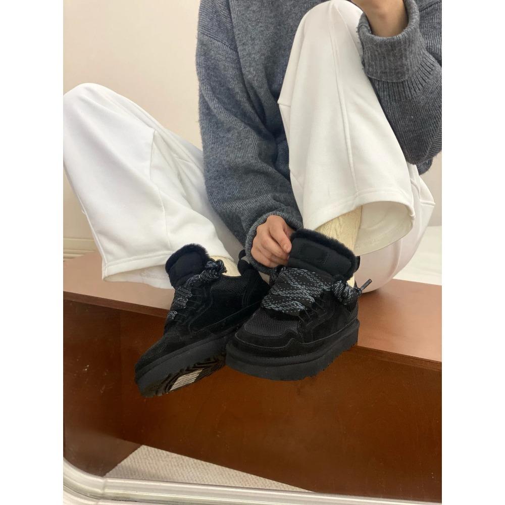 Women S New Low-Cut Sheepskin Fur Lined Snow Boots - Cozy & Versatile Casual Sheepskin Boots For Winter, 2025 35