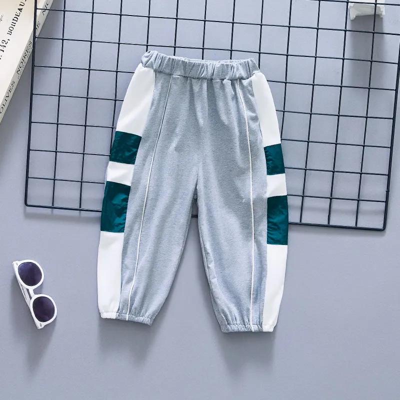 Καλοκαιρινό κοστούμι για αγόρια, χαλαρή αθλητική κορεατική έκδοση του παιδικού κοστουμιού The Baby Summer με κοντομάνικο ρούχο δύο τεμαχίων