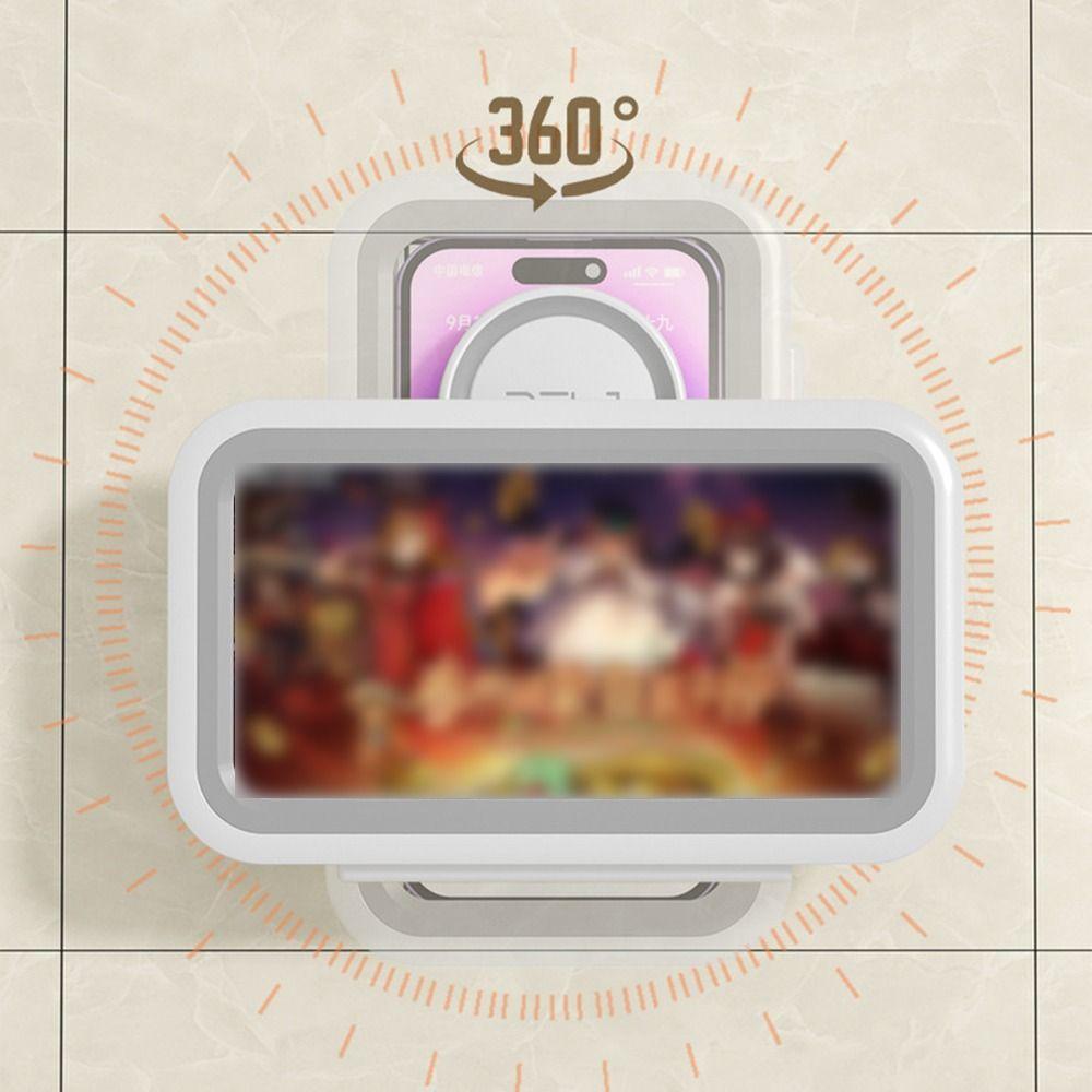 Rotatable Waterproof  Phone Mount Stand Suction Cup Wall Mounted Phone Case  Bath Use