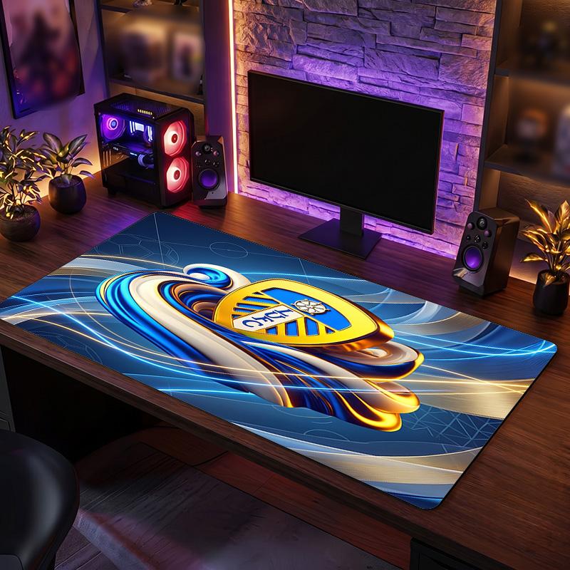Tappetino Mouse Grande Stampa Leeds United Football, Tappetino Esteso Antiscivolo per Scrivania da Gioco per Ufficio Casa