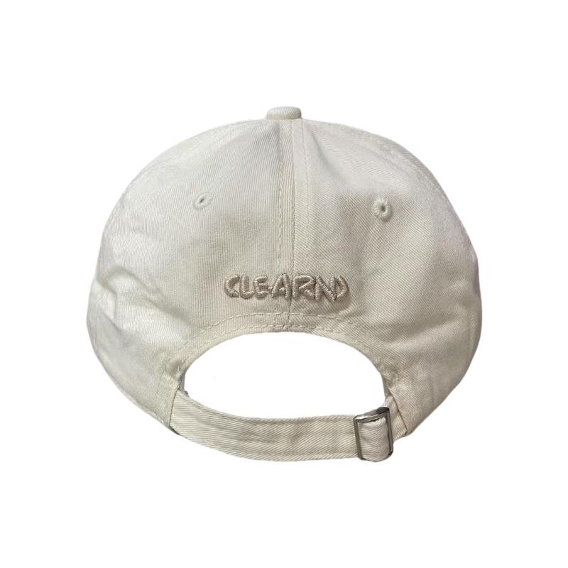 Trendy Baseball Cap Women Men: Double Embroidery, Washed Cotton, Small Face Fit, Soft Duckbill, Sunshade Hat