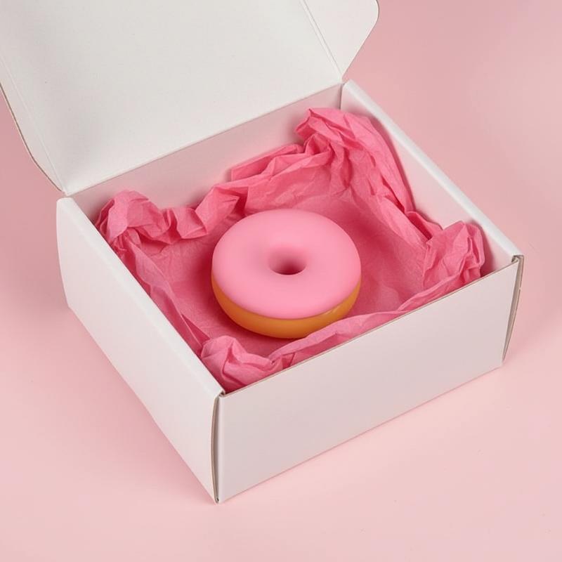 Simulation Soft Tpr Donut Squeeze Fidget Toys Stress Relief For Kids Adults Home Office School Travel