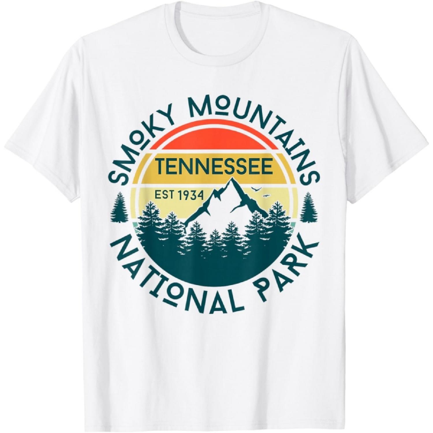 Great Smoky Mountains National Park Tennessee Outdoors T-Shirt XXXXXL белый