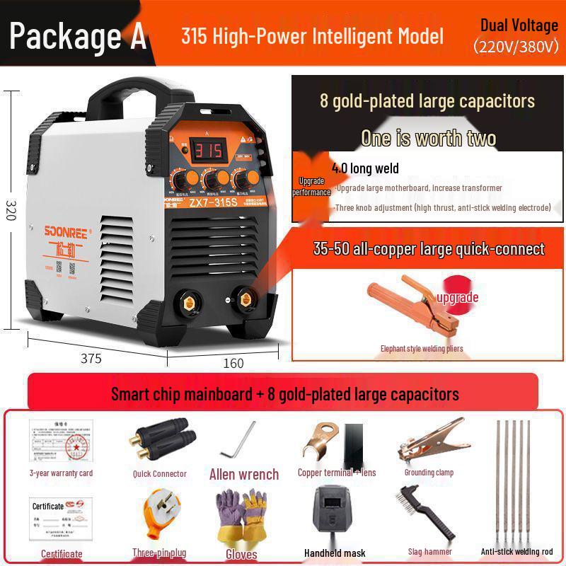 Songle 315400 Dual Voltage Welding Machine 220/380V, Automatic Household Use