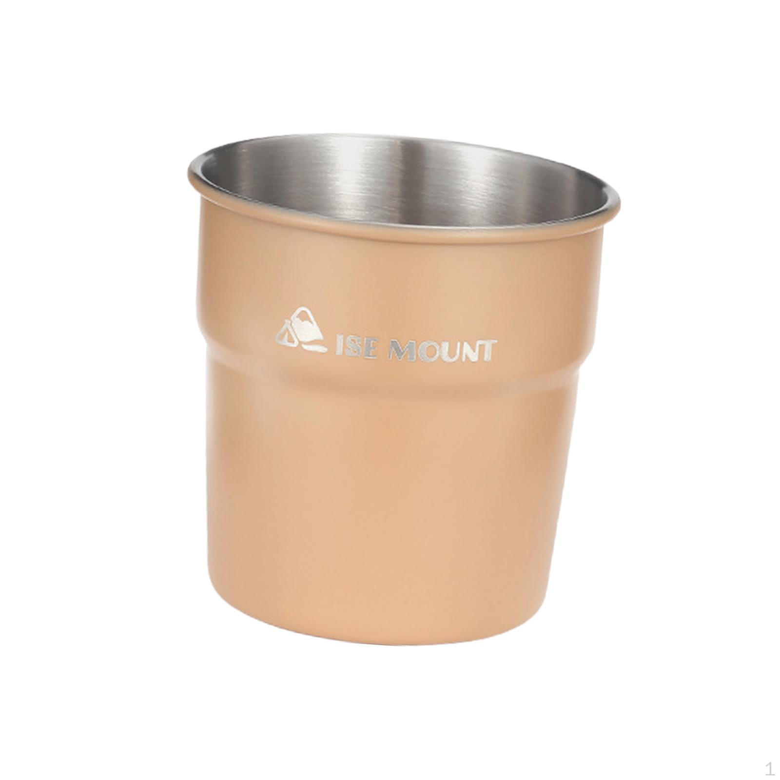 

Stainless Steel Camping Cup for Outdoor Activities коричневий