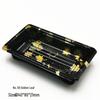 Sushi Box Set: No. 0 Disposable Plastic High Lid Tray for Japanese Takeaway - Available in 2, 3, or 4-piece Gunkan, 50 Sets