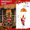 KX4B Efficient LED Santa Parachute Light Outdoor Indoor Christmas Tree Decoration