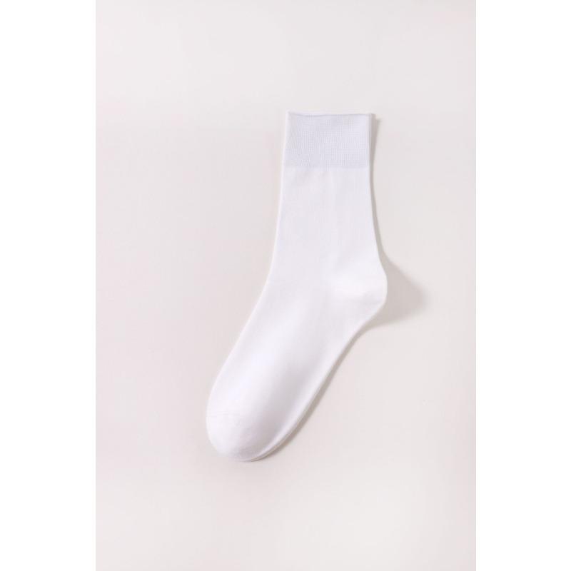 Summer Mid-calf Socks, Women's Loose-fitting Postpartum Socks, Sweat-absorbing and Odor-proof Boneless Pile Socks, Student Thin Pure Cotton Socks