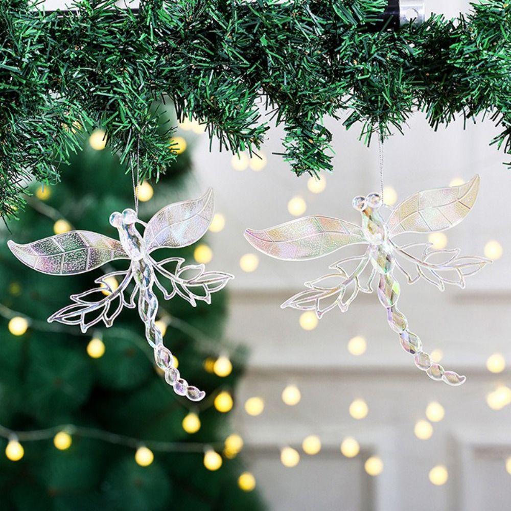 Fashion Plastic Christmas Crystal Pendants Sparkling DIY Christmas Tree Ornaments Hanging Ornament Home Decor