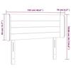 VidaXL LED Headboard Bedroom Furniture Single Bed Accessory Headboard Bed Frame Interior Pink 3123423