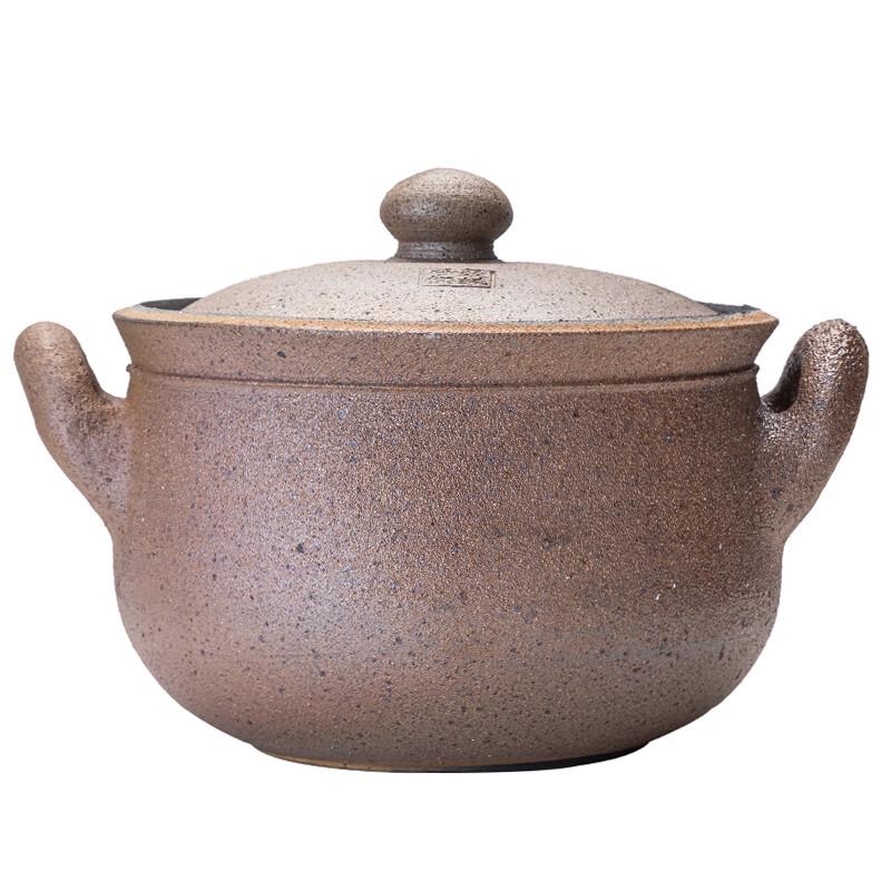 Naijiang Traditional Black Clay Stew Pot