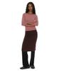 Partimento Woman Pwc Folding Waist Jersey Midi Skirt_Dark Brown