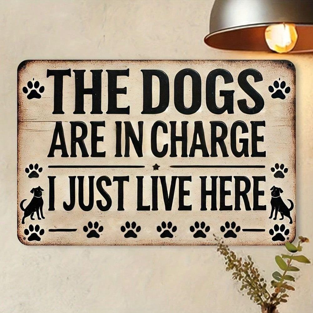 Vintage Tin Sign Funny Dog Wall Decor Metal Poster