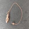 Cone 100% Copper Brass Metal Pendant Pendulum for Divination Dowsing Reiki Healing Egyptian Isis Pendulos Professional A001