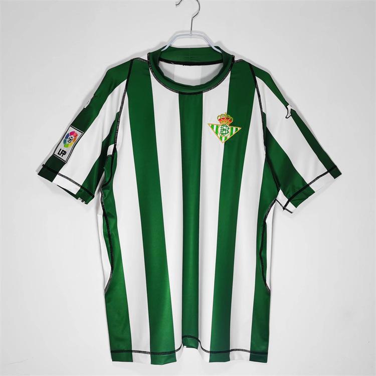 

03-04 season La Liga Betis home retro old football jersey, replica No. 17 Joaquin jersey XXL