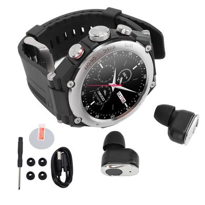 2 In 1 Smart Watch with Earbuds Multi Function Bluetooth Call Music Player Sports Watch for Android