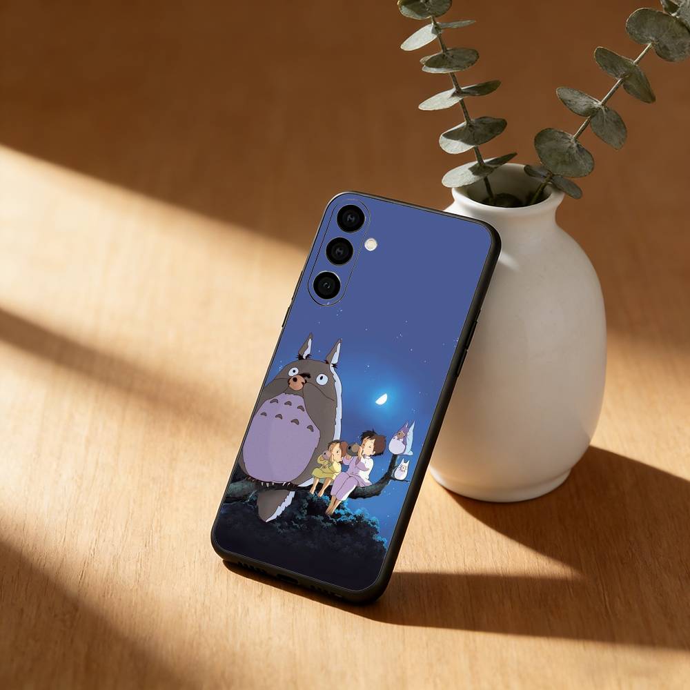 Cartoon Cute T-Totoros Phone Case For Samsung Galaxy A91,80,73,72 ,71,53,52,32 ,31,22,21s,20,Soft Black Case
