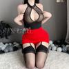 Romantic underwear, butt skirt, Nightclub Hot Girl, sexy backless uniform, tempting no-take pajama set 1026