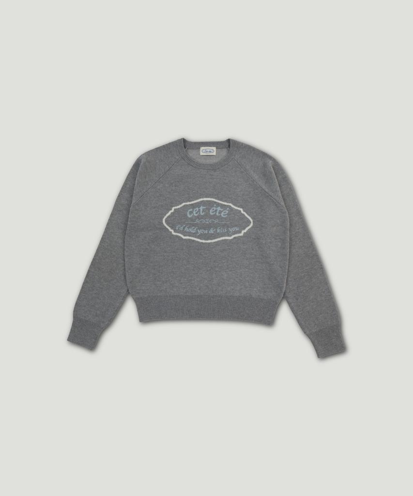 Ssettette Frank Signboard Cashmere Knit_Gray