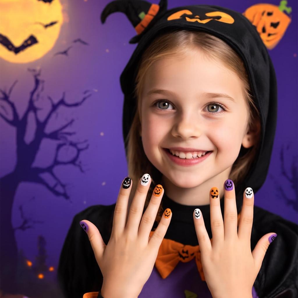 Halloween Nail Art Set, Black Polish Set