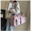 Large Capacity Lightweight Nylon Travel Bag With Shoe Compartment For