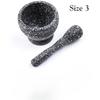 Resin Setmortar and Pestle Garlic Herb Spice Mixing Grinding Crusher Bowl Restaurant Kitchen Tools