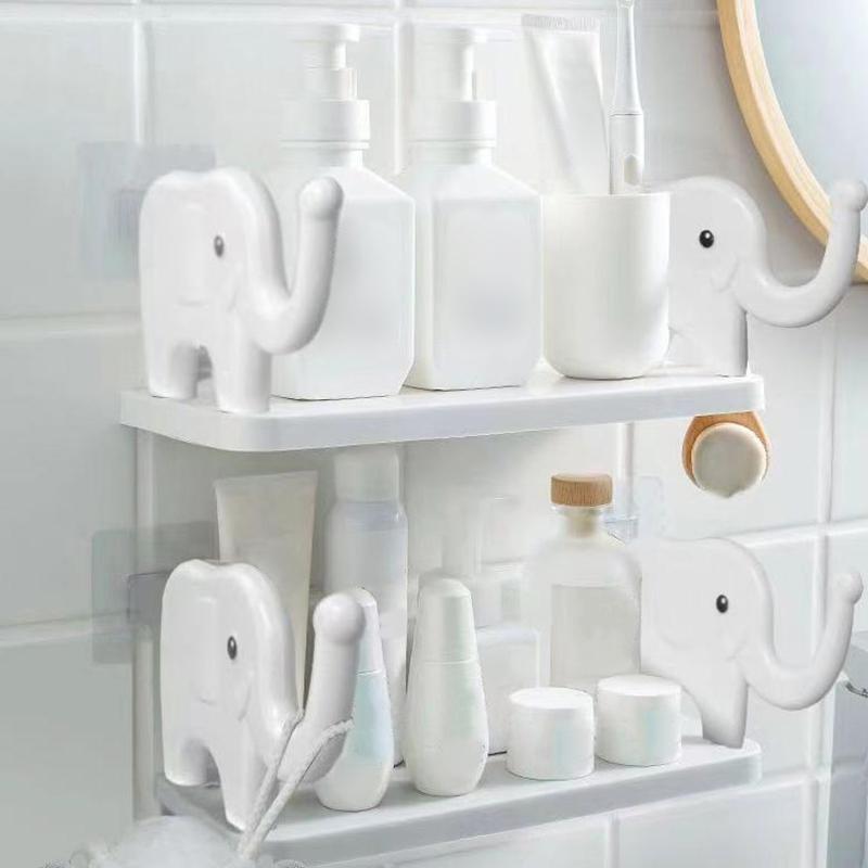 Niedliche Elefanten Badezimmerregale Küche Toilette Ablageregal Über Toilette Wandmontierte Schweberegale Interessantes Aufbewahrungsregal