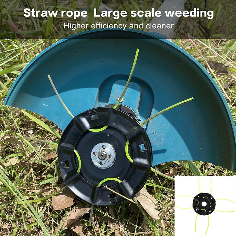 1Pc Steel Lawn Mower Head With 4 Lines Replacement Gasoline/Lithium Grass Trimmer Head Removal Of Garden Weed Brushcutter Part