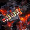 2pcs Portable BBQ Grilling Basket Stainless Steel Nonstick Barbecue Grill Basket Tools Grill Mesh for Meat Hamburger Barbecue Tools