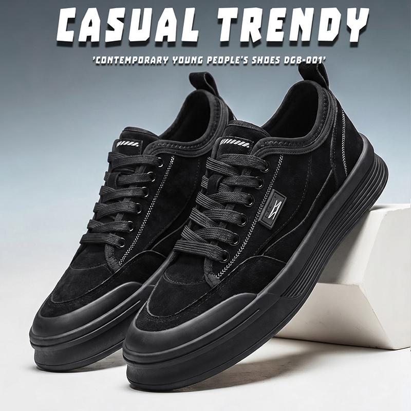 Black Air Force Flat Shoes Comfortable Breathable Men's Casual High-End Luxury Sneakers Outdoor Driving Walking Shoes