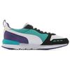 Puma R78 Synthetic Leather Nylon Suede Fabric Low Top Lifestyle Sneakers Unisex Sneakers White Blue Purple 373117-11