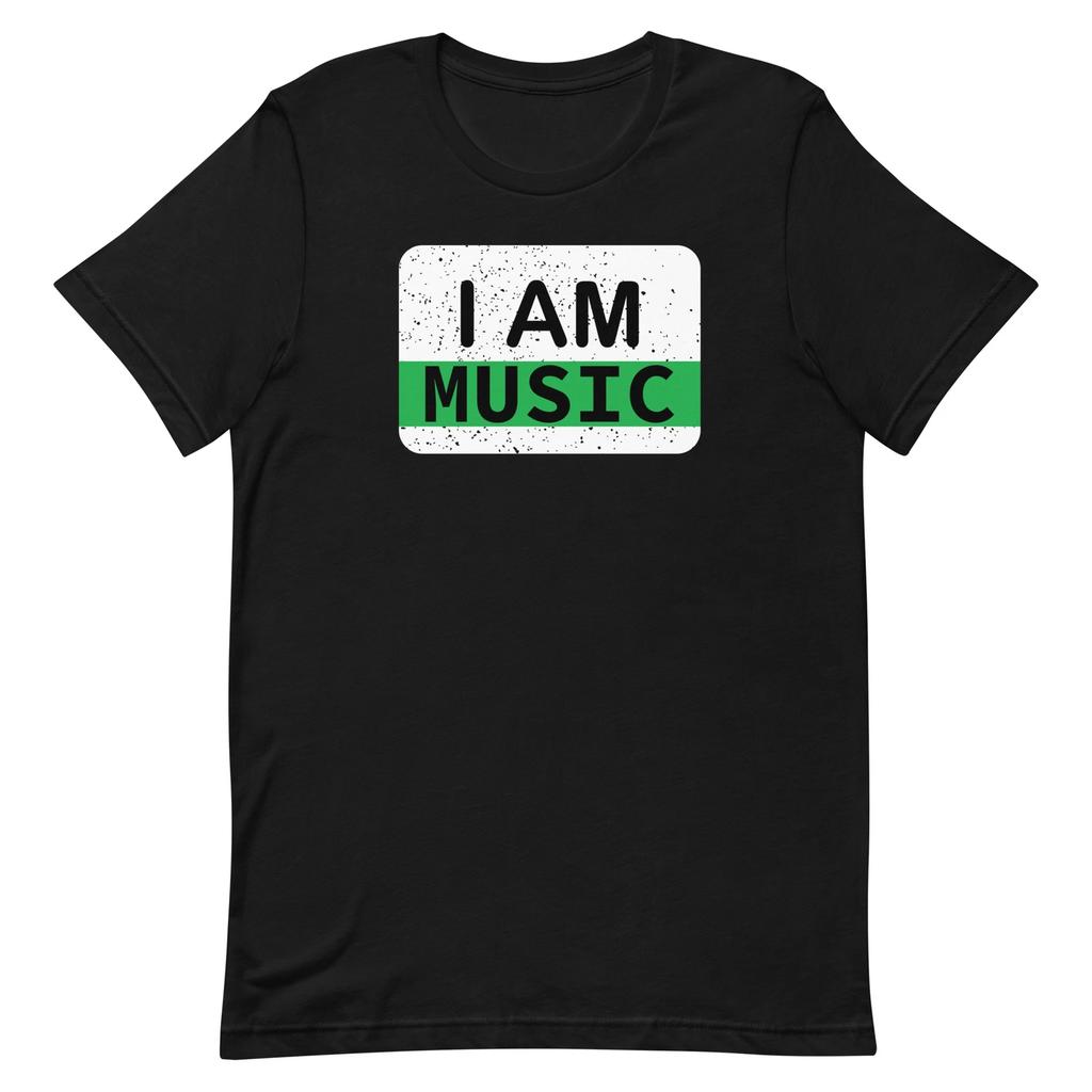 I AM MUSIC 2 Short-Sleeve Unisex 100% Cotton T-shirt Mens Tees Top