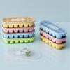 12 Grid Single-Layer Tray With Transparent Ice Storage Box Ice Cream Ice Cube DIY Homemade Refrigerated Drink Kitchen Tools