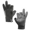 Umibozu Fishing Winter Fishing Cold YKK Waterproof Fleece Outdoor Use Gloves, Gloves, Protection, Zipper, Lining, Stretch, (M, Black)