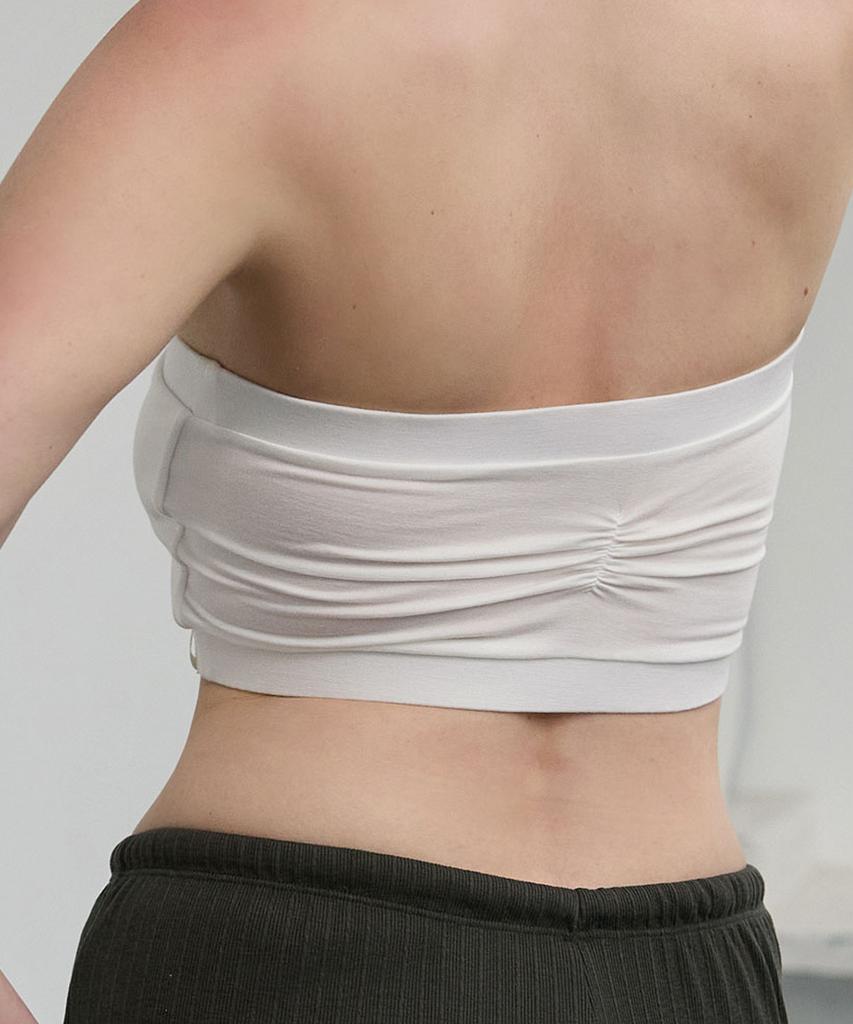 Debiweeo Mana Shirred Tube Top Devi-Ts0054-White