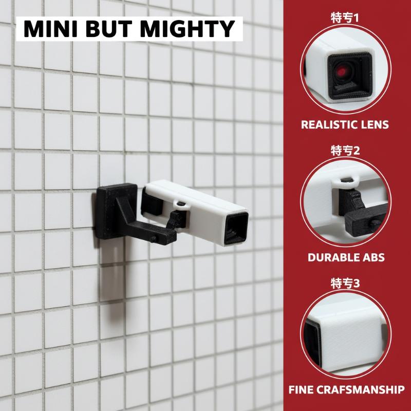 1/2Pcs 1/12 Dollhouse Mini Surveillance Camera Model For Micro Landscape Decoration Miniature Food And Play Scene Ornament