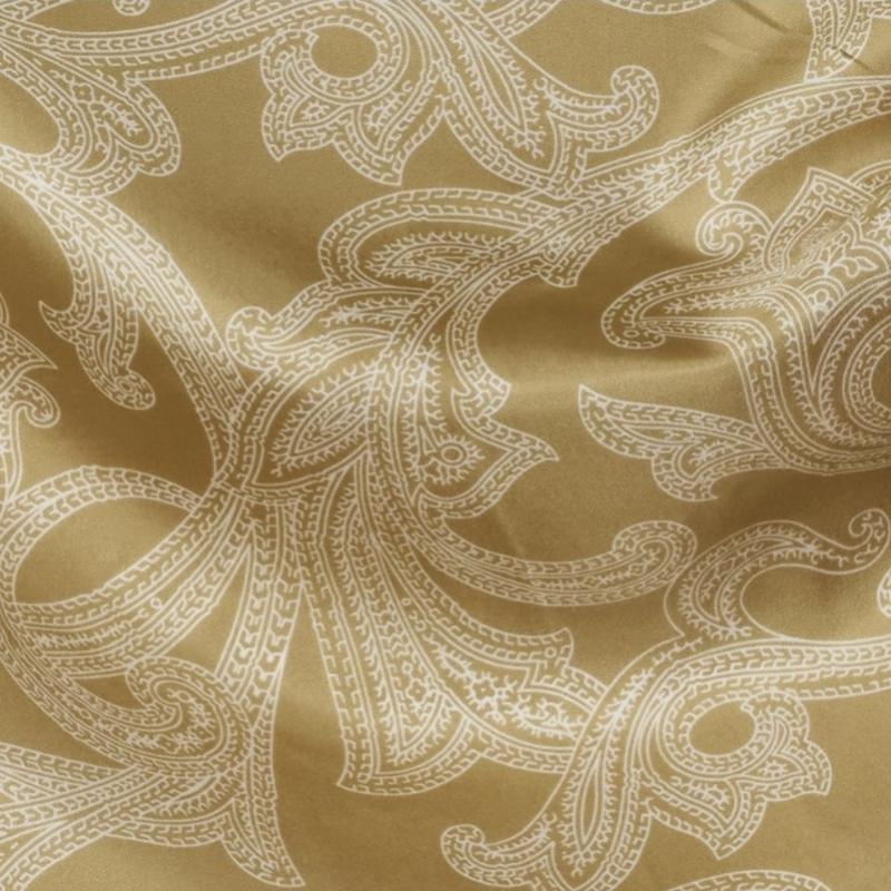 Paolo Albizzati Silk Bandana  Paisley  Light Green Azf1m80001a90