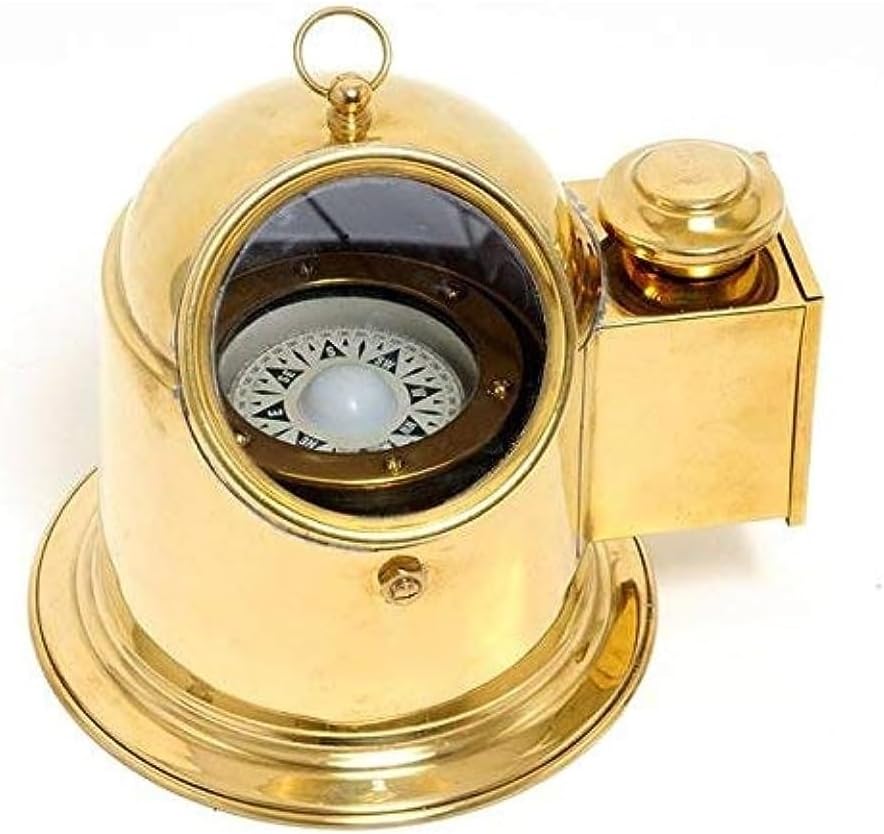 Old Modern Handicrafts Binnacle Compass Collectible