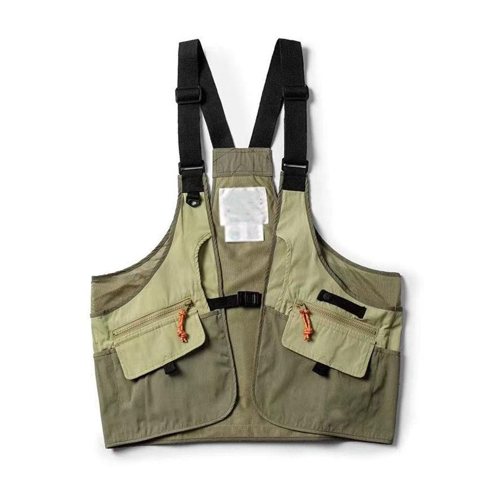Vest Outdoor Multi-Pocket Function Tactical Camping Fishing Vest Anti-fouling and Wear-resistant Retro легкие хаки