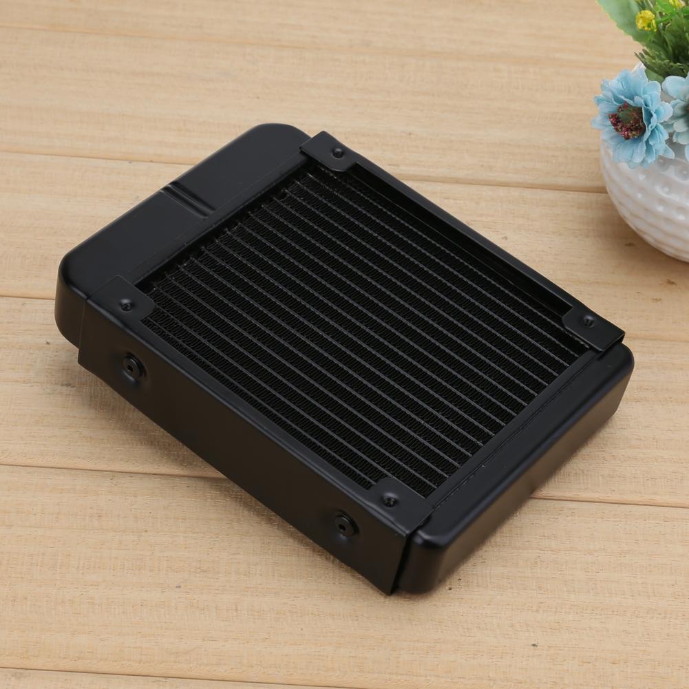 1Pc 120mm 18 Tubes Aluminum Computer Water Cooling Radiator Heat Sink Part China Mainland