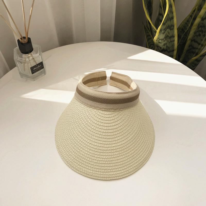 Women's Summer Straw Sun Hat - Duckbill Cap for Travel and Beach