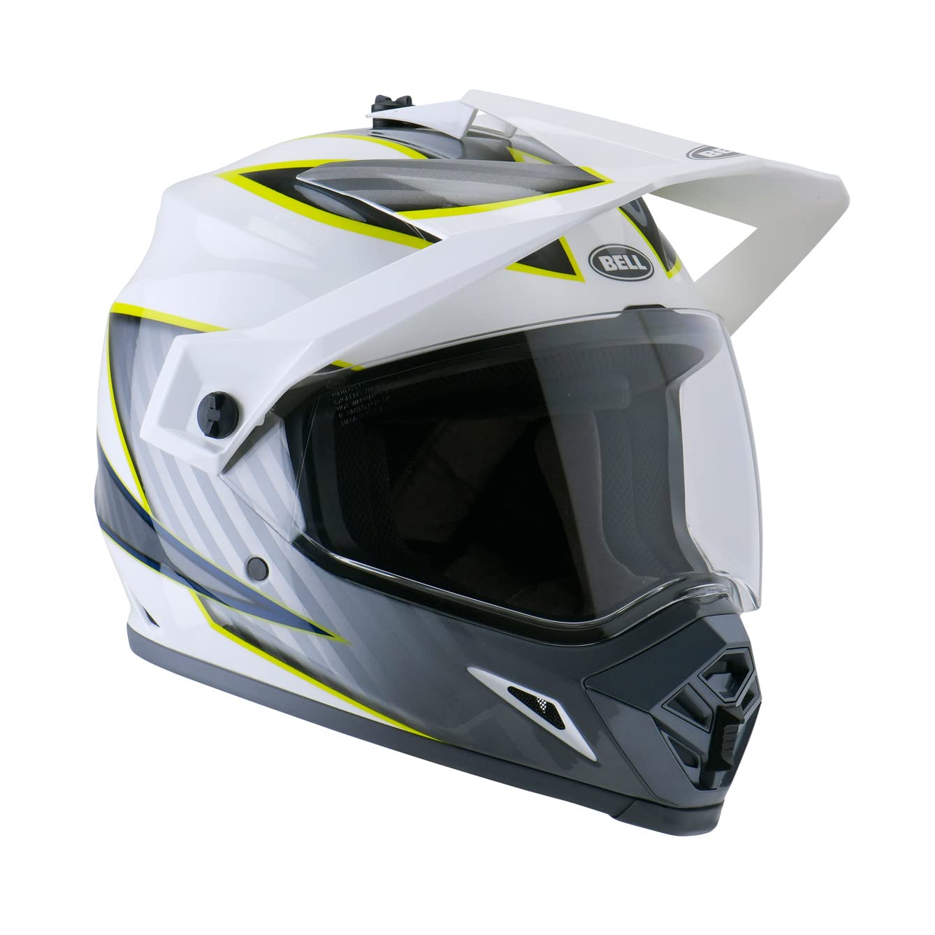 

BELL Adventure MIPS Size S SG Standard 7136410 MX-9 Helmet, Dalton, (55-56cm), White/Hi-Vis Yellow, Compliant, Roadworthy,