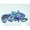 375Cts.Natural Labradorite Blue Flash Pear Cabochon Loose Gemstone 10Pcs Lot LL-1222