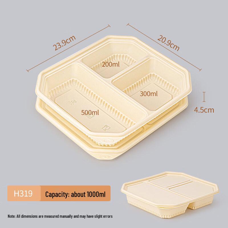 ZISIZ Biodegradable Disposable Lunch Box