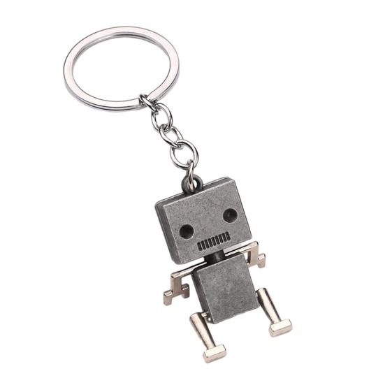 Robot Keychain Pendant Lightweight Metal Keychain Creative Movable Arm And Leg Robot Keychain Fun Keychains Accessories Gifts