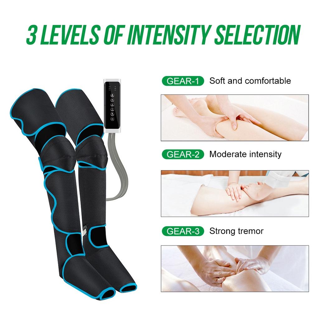 Blood Circulation Body Relax Pain Relief Machine Air Compression Leg Foot Massager Lymphatic Massage Machines  LED Controller 24W 110V-240V